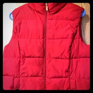Charter club red  puffer vest